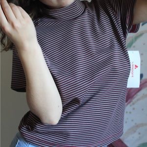 Vintage Crop Liz Claiborne Mockneck